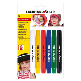 Бои за лице в молив  Eberhard Faber 6 бр - тънки