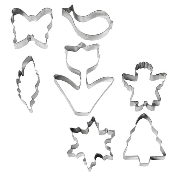 Комплект метални форми - 4 броя - различни форми