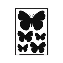 Самозалепващ се шаблон Пеперуди A5