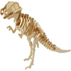 3D дървен модел на динозавър