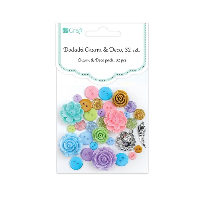 Декоративни аксесоари Charm & Deco So Pastel - опаковка от 32 броя 