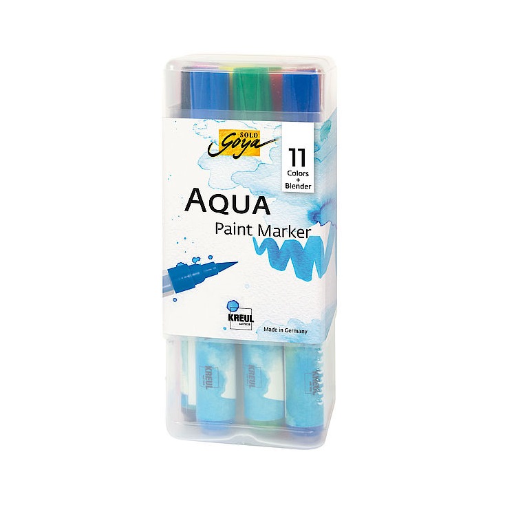 Комплект акварелни фломастери Aqua Solo Goya Powerpack - 11 + 1 броя