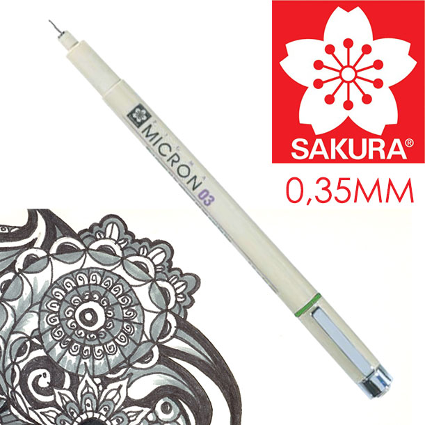 Флумастер за техническо чертане SAKURA Pigma Micron BLACK  - изберете дебелина