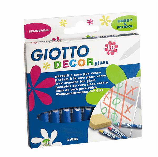 Восъчни пастели GIOTTO Decor GLASS комплект 10