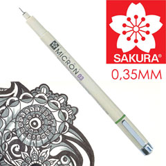 Флумастер за техническо чертане SAKURA Pigma Micron BLACK  - изберете дебелина