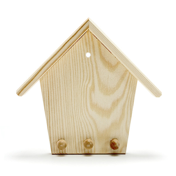 Дървена къщичка за ключове