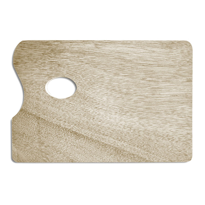Дървена палитра - правоъгълник 20x30