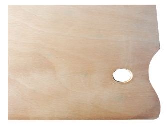 Дървена палитра - правоъгълник 30x40 cm