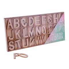 Дървени букви abecede Craft Sensations 78 броя