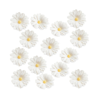 Хартиени цветя бели - 14 броя