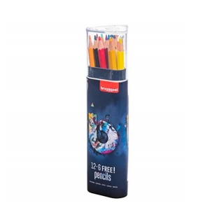 Комплект моливи в метална кутия Bruynzeel - blue - 18 броя