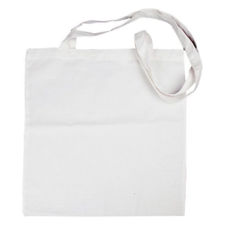 Памучна бяла торба за покупки - 38 х 42 см