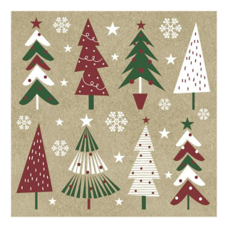 Салфетка за декупаж Christmas Trees - 1 брой