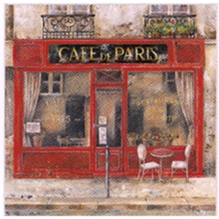 Салфетки за ДЕКУПАЖ - Cafe de Paris - 1 брой