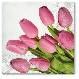 Салфетки за декупаж Lovely Tulips - 1 брой