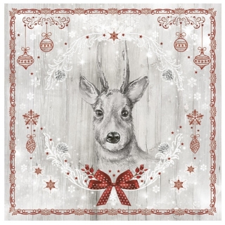 Салфетки за декупаж Painted Deer - 1 брой