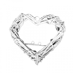 Плетено сърце с метални кукички - различни размери