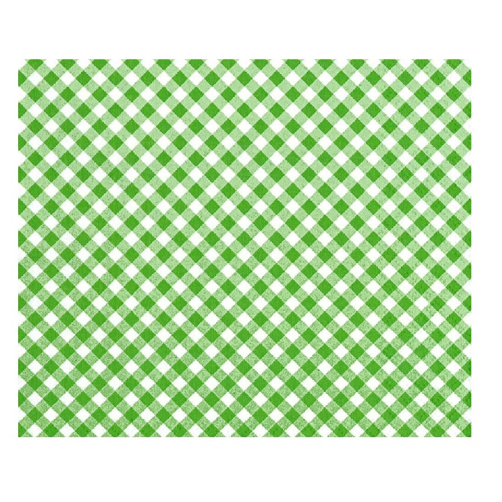 Салфетки за декупаж - Зелено-бели квадратчета - 1 брой