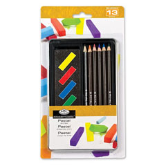 Комплект за чертане - моливи и пастели Essentials в метална кутия - 13 части