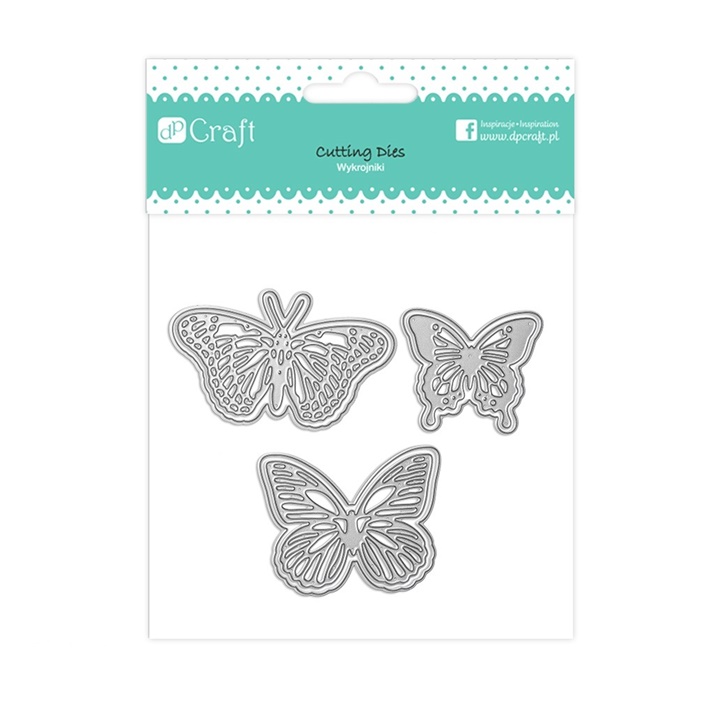 Шаблон за рязане DP Craft Butterfly Carnival - комплект от 3 броя