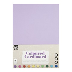 Цветна картонена подложка A4, 10 листа
